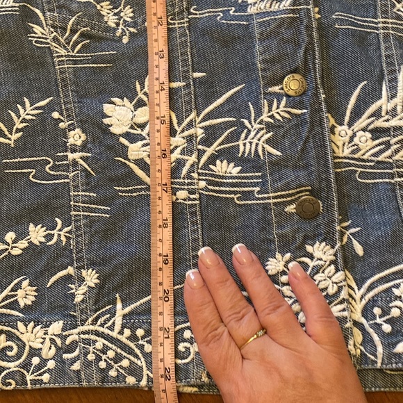 Chico’s Embroidered Jacket size 0 XS - Picture 9 of 11